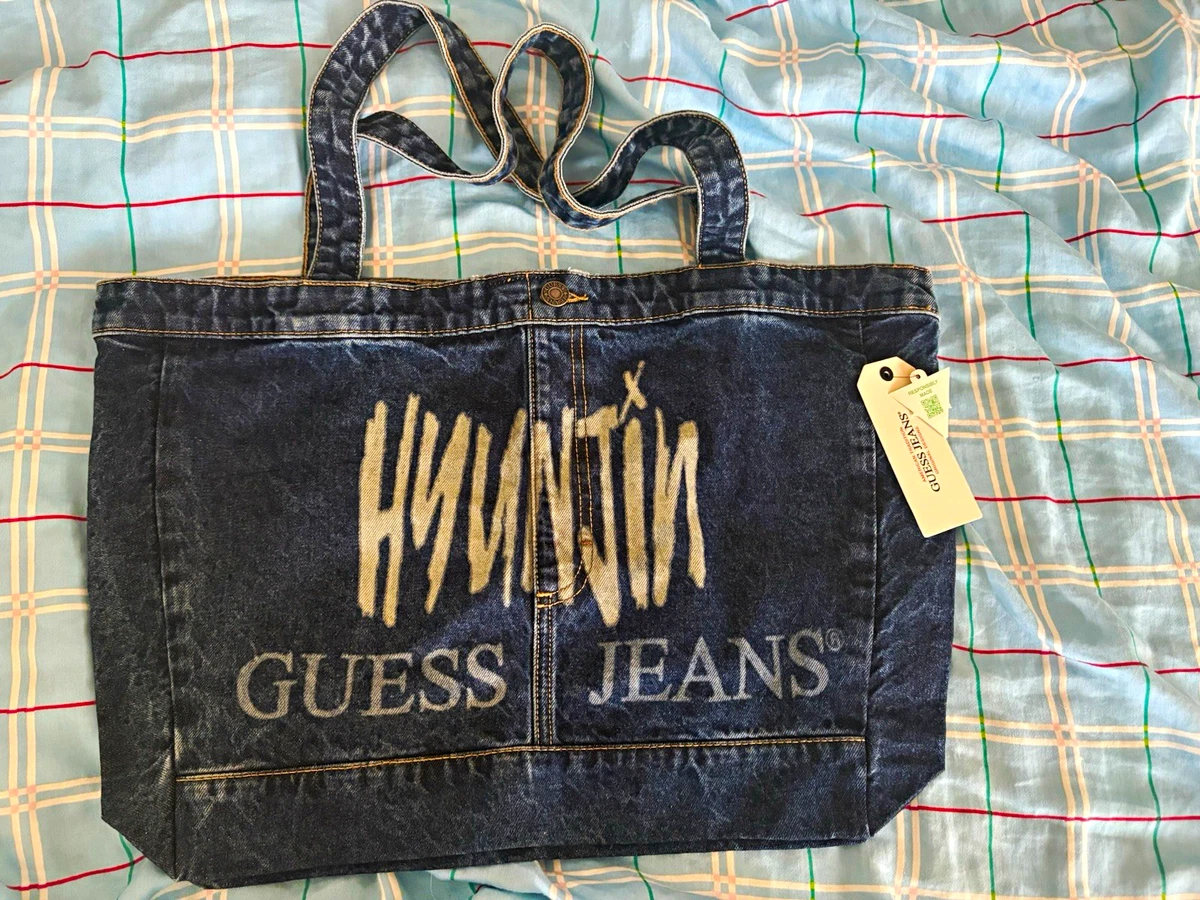 GUESS Denim Exterior Tote Bags & Handbags for Women Just Listed 2026