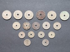 1862-1939 Belgium Coin Variety of 5, 10, 25 Centimes, Centiemen – Lot of 17