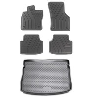 Gummi FußMatten Kofferraumwanne FüR VW Golf 7 2012-2019 Allwetter Gummimatten