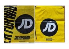 Jd Sports Drawstring Forever  x2  Gym / Festival/ PE /School X 2 Bags Yellow jd 