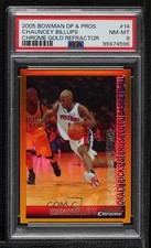 2005 Bowman Draft Chrome Gold Refractor 4/50 Chauncey Billups #14 PSA 8 HOF 8uc