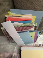 Scrapbooking Paper 12 x 12 8.5 x 11 Alphabet Letters Card Stock Much More