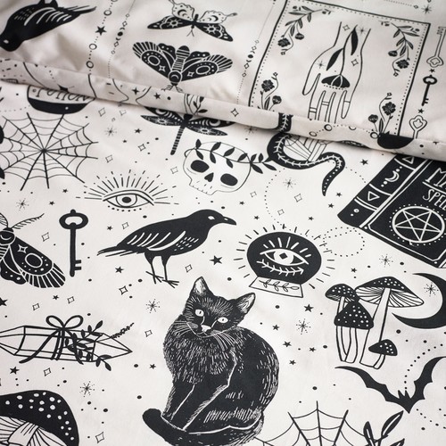 Catherine Lansfield Enchanted Witchcraft Reversible Duvet Cover Bedding Set - Picture 16 of 35