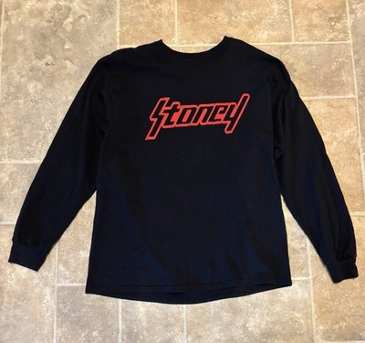Post Malone ''Stoney'' T-Shirt - Black - Size Large Long Sleeve T Cotton Stoney