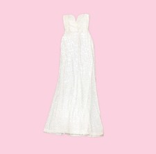Nookie Dante Maxi Dress Size XS White Sequin Gown