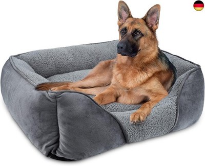 FURTIME Dog Bed Large Dogs, Dog Basket, Washable, Fluffy, Non-Slip Dog Basket,