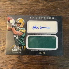 2011 Topps Inception - Rookie Autographed Jumbo Patch Alex Green #AJP-AGR NFL