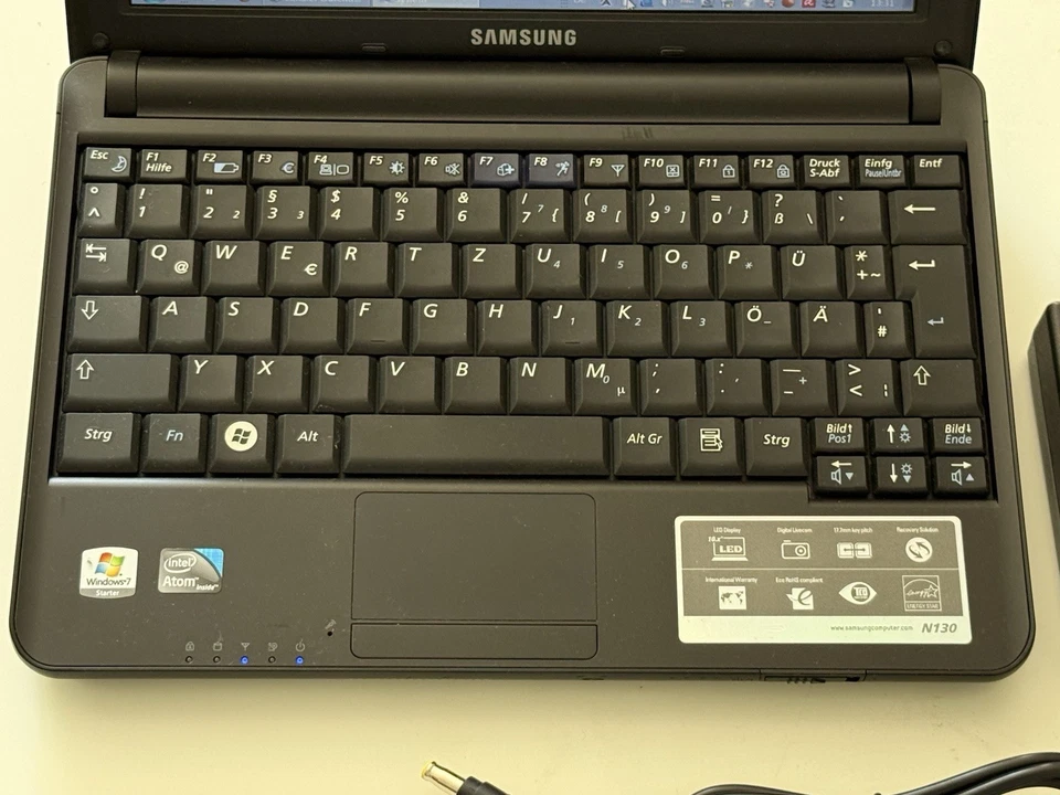 Samsung N130 10,1" Netbook Laptop - Win 7 / 1GB RAM / 160GB HDD * TOPZUSTAND - Bild 2 von 4