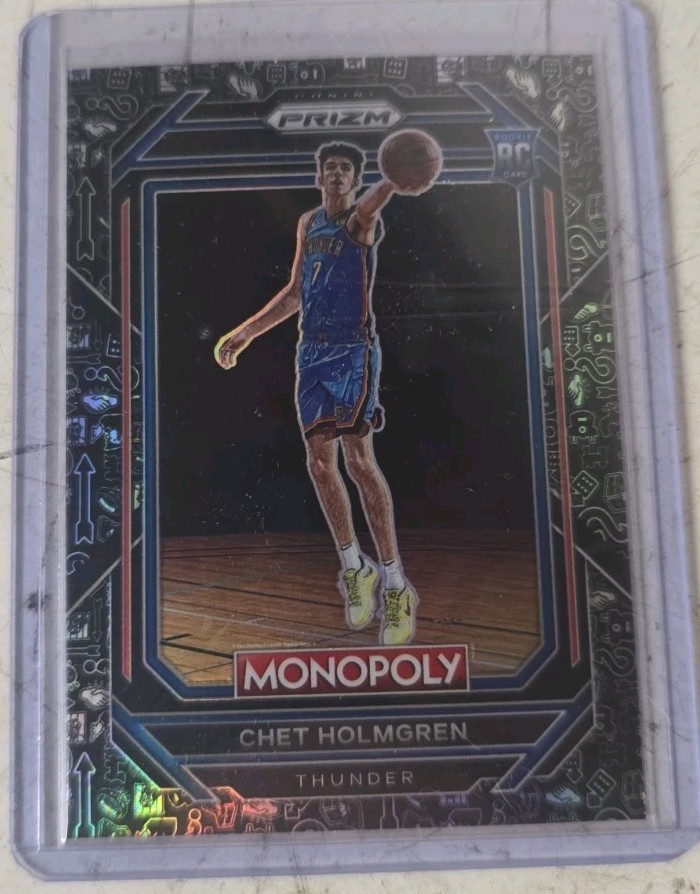 2022-23 Panini Prizm Monopoly Chet Holmgren RC Black Classic Icons #63 Thunder