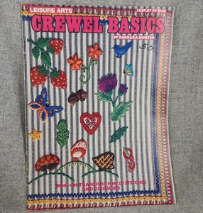 Crewel Basics with iron on transfers Barbara Hunter stitches Leisure Arts 38