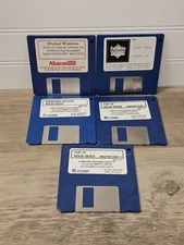 Vtg 3.5" Disk Lot 5 Disks Mix Cosmi Abacus Crystalvision Software 90s Vintage