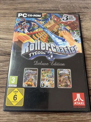 Rollercoaster Tycoon 3 - Deluxe Edition PC Windows XP - Zustand sehr gut @A09