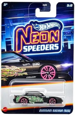 Mini car 164 Nissan Silvia S13 Hot Wheels Neon Speeders JBY94]