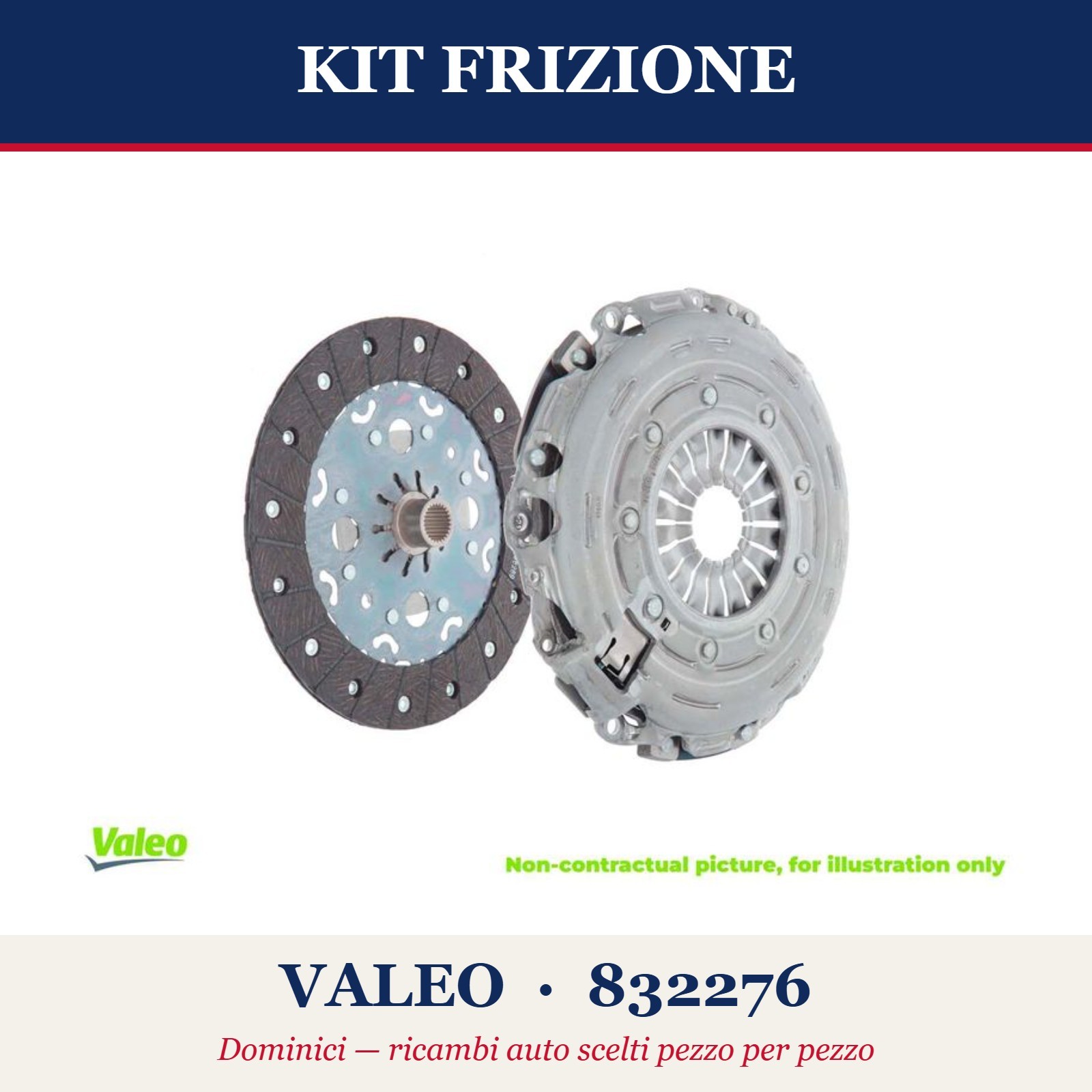 Kit frizione per veicoli con frizione a pressione 832276 VALEO per FIAT - Immagine 3