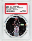 1995 -MICHAEL JORDAN- PSA 7 Upper Deck Milk Caps SILVER FOIL Basketball POG Card