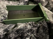 Easy flow gold sluice box for prospecting solid gold catching plates army green