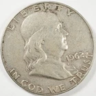 1962D US Benjamin Franklin Half Dollar 90% Silver Coin Estate Unsorted As Found2