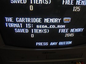 Sega CD Back Up RAM Cart CIB Complete - Tested & Working (for Sega CD & CDX) OEM