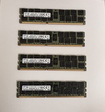 4x Samsung 16GB DDR3L PC3L-12800R ECC RDIMM Server RAM 64GB M393B2G70QH0-YK0