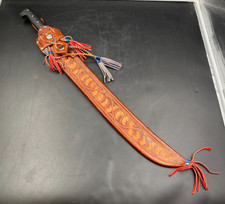 El Salvador La Marca Corneta Collins & Co. Machete with Leather Sheath