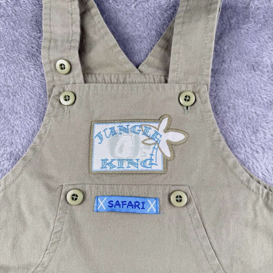 Vitaminas "Rey de la Selva" Mono Mameluco Bebé Niño 24 Meses Verde De Colección Y2K Foto 3 de 4