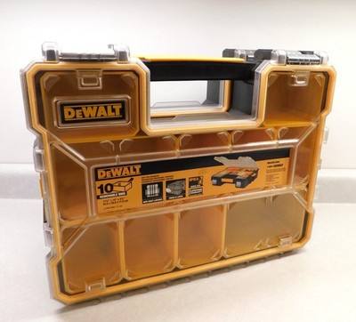 DEWALT DWST14825 ONE 10-Compartment Tool Box Stackable Hardware Parts Organizer