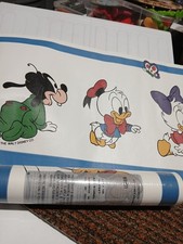 VTG DISNEY BABIES Wallpaper Border 5 YDS 15 FEET Mickey Minnie Pluto Donald Duck