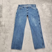 Vintage Dickies Jeans Men 38x34 Blue Carpenter Utility Denim Workwear Straight