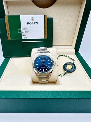 Rolex Milgauss 116400GV 40mm Z-Blue Dial Box Papers Discontinued