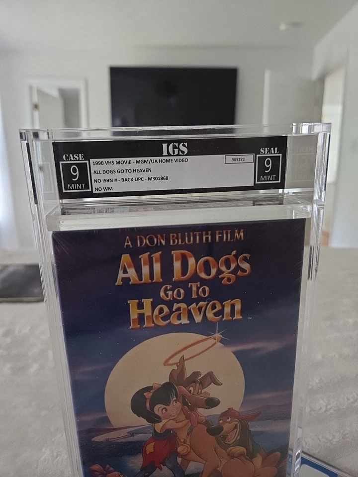 All Dogs Go To Heaven VHS SEALED GRADED IGS 9 MINT - Image 2 of 4