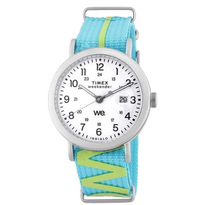 Timex Weekender 40mm Blue strap White Dial Men's Watch TW2W99600 - NEW