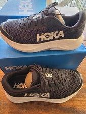 Hoka One One Rincon 4 Black White Big Kids 4y Running Sneaker Low Top Athletic