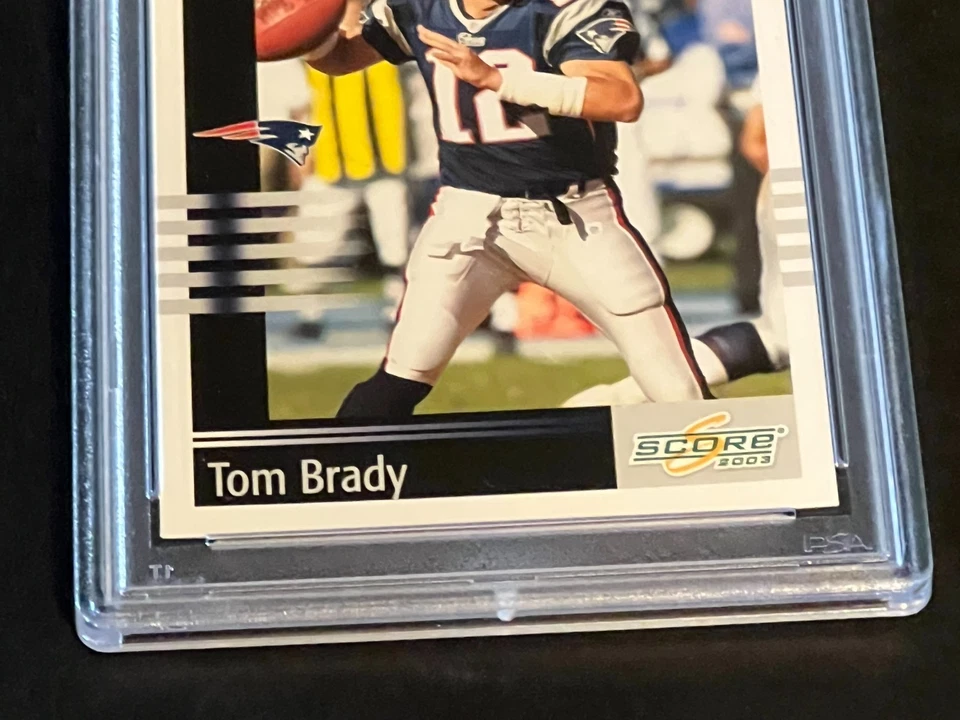 2003 Score Tom Brady ---PSA 9 MINT--card # 81--New England Patriots - Image 2 of 4