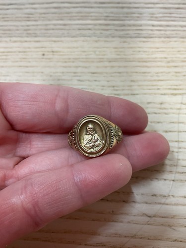 ANELLO UOMO DEMOLAY CHEVALIER TAGLIA 8,75 BALFOUR 10K - Foto 12 di 19