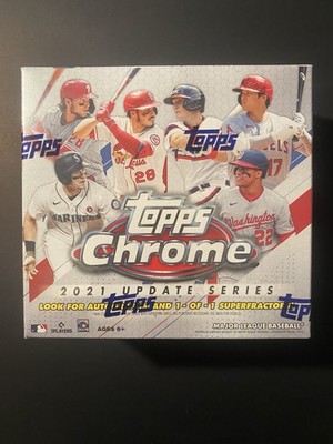 2021 Topps Chrome Update Series Factory Sealed Mega Box