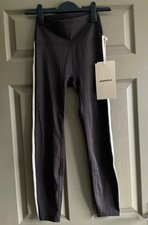 Adanola Ultimate Piping Leggings coffee bean/cream size Small new with tags