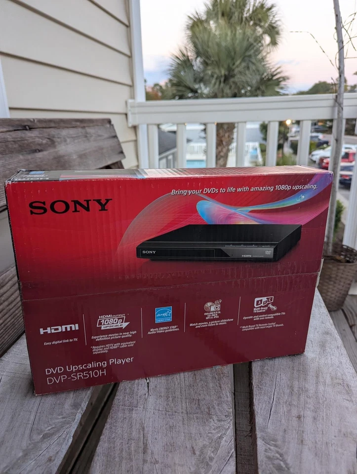 Reproductor de DVD Sony DVP-SR510H Upscaling HDMI 1080p Full HD nuevo en caja tecnología Y2K nuevo con etiquetas Foto 2 de 4