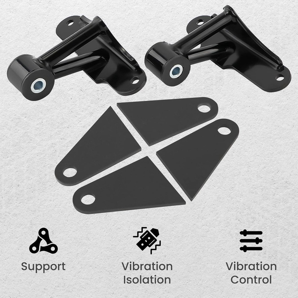 Steel SBC & BBC Chevy V8 Engine Weld-In Motor Mount Kit