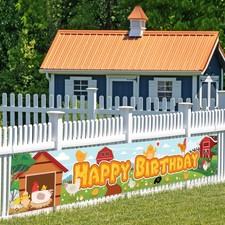 Farm Animals Birthday Party Decorations Supplies,Children's Birthday Party Ba...
