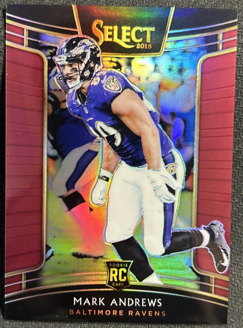 2018 Panini Select - Concourse Maroon Prizm #71 Mark Andrews /99 (RC)