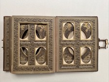 altes Fotoalbum für CDV KAB Fotos Fotografien um 1880 Jugendstil Album