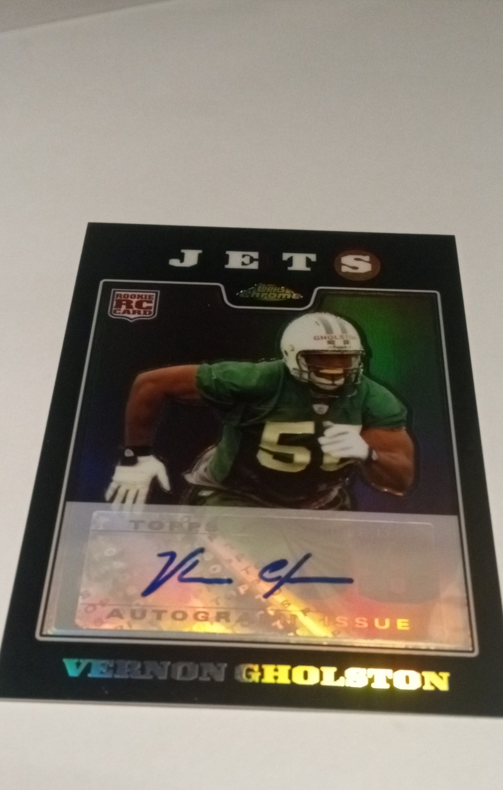 2008 Topps Chrome - Vernon Gholston #TC237 Refractor Rookie Autographs /50 (AU,