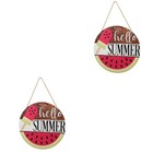  2 PCS Wassermelone Deko Wanddekor Gartendekoration Wandverzierung
