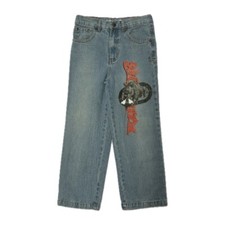 ECKO UNLTD. Y2K GRAPHIC HIP HOP SKATE BAGGY JEANS KIDS