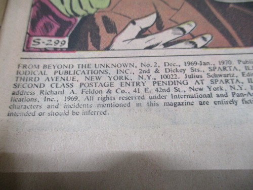 From Beyond the Unknown #2 January 1970 VF-NM - Picture 4 of 4