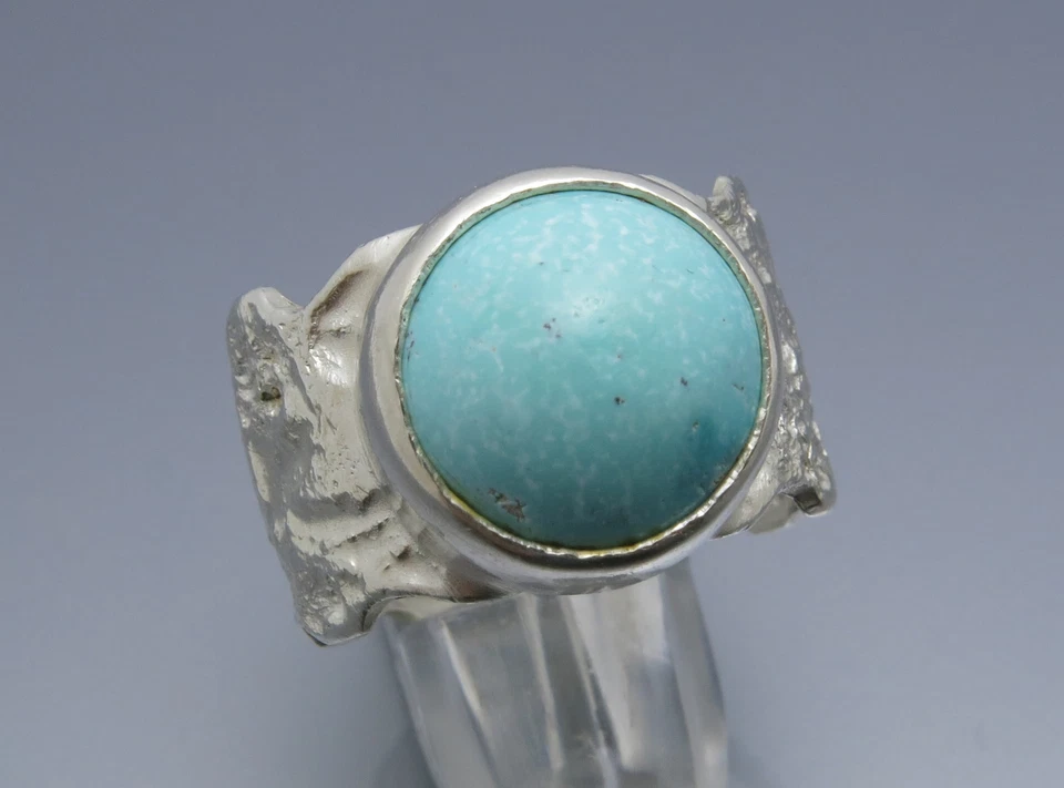 REIF-DESIGN - ANTIK STYLE LARIMAR RING - EIGENE GOLDSCHMIEDE - 999 FEINSILBER - Bild 2 von 4