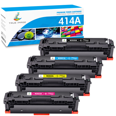 4 PACK Toner for HP 414A W2020A Color Laserjet Pro MFP M479fdw M454dw No Chip