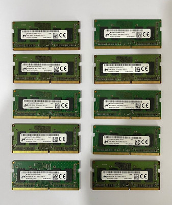 Micron Restposten 10x4GB DDR4 PC4-19200 2400T 2400MHz 260pin Laptop Arbeitsspeicher Ram 1,2v