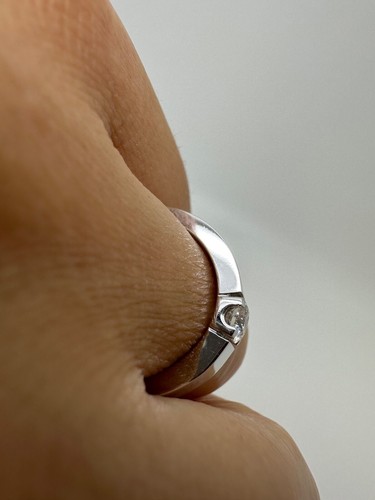18CT WHITE GOLD HALF ETERNITY WEDDING BAND 0.24CT DIAMONDS RING GG450 - Picture 17 of 23