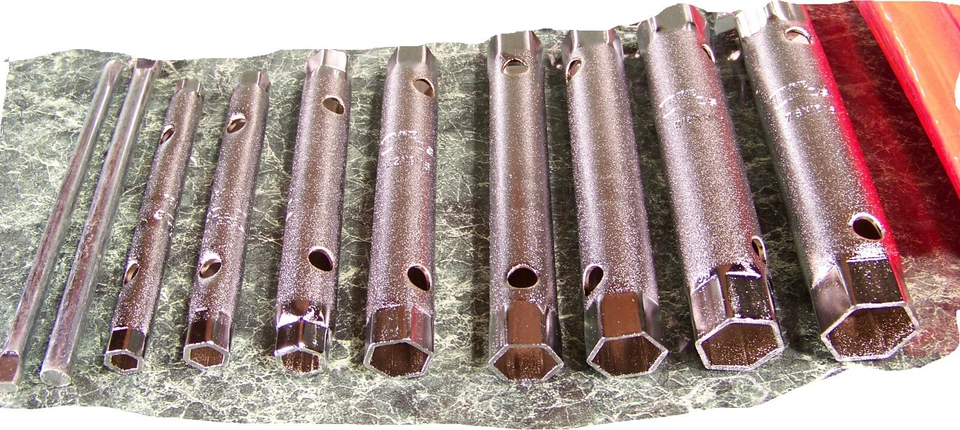 8pc T&E SAE Standard TUBE SPANNER WRENCH SOCKET SET Extra Deep / Long T and E - Image 3 of 4